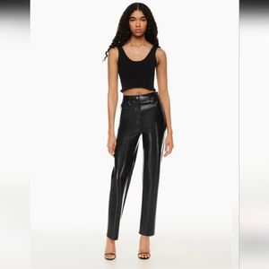 Aritzia Wilfred Vegan Leather pant